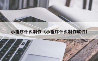 定安小程序什么制作（小程序什么制作软件）