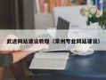 定安武进网站建设教程（常州专业网站建设）